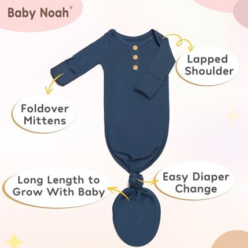 Baby Noah Knitted Gown Set