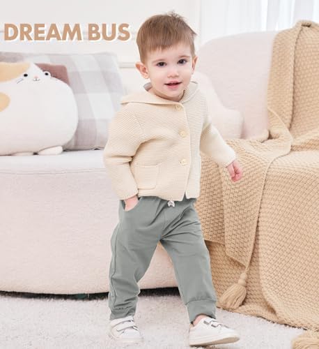 DREAM BUS Pack of 3 Toddler Jogger Pants with Pocket