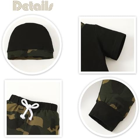 Letter Print Romper Pants Set for Baby Boys