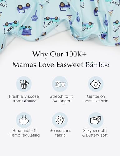 EASWEET Bamboo Viscose Zipper Baby Pajamas