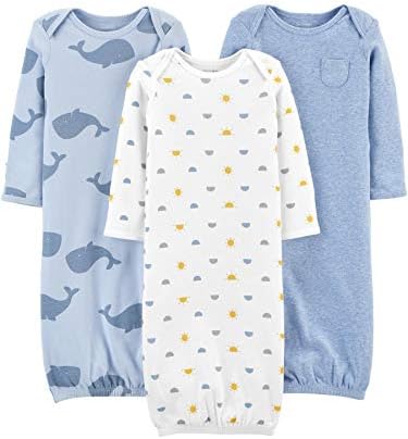Simple Joys by Carters Baby Boys Cotton Sleeper Gown Pack of 3