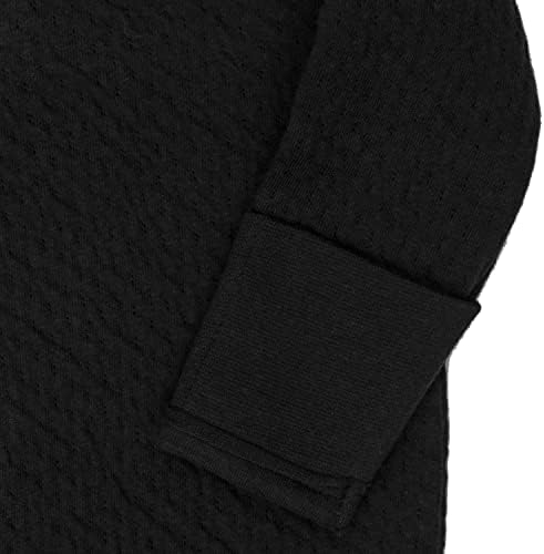 HonestBaby Organic Cotton Matelasse Kimono Coverall Black