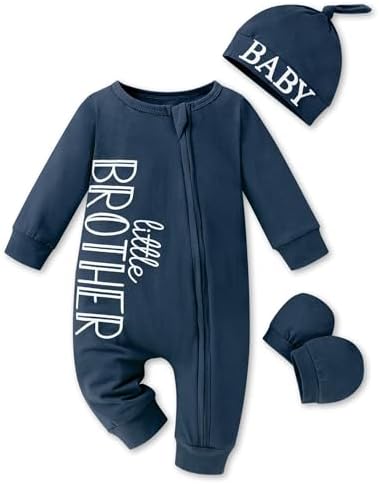 Stylish Baby Boy romper for newborns with letter print design