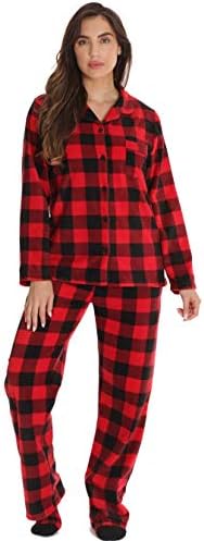 FollowMe Family Pajamas Cozy Buffalo Plaid Set for Kids and Adults