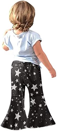 Adorable Spots Stars Ruffle Ripped Toddler Jeans 1-6Y
