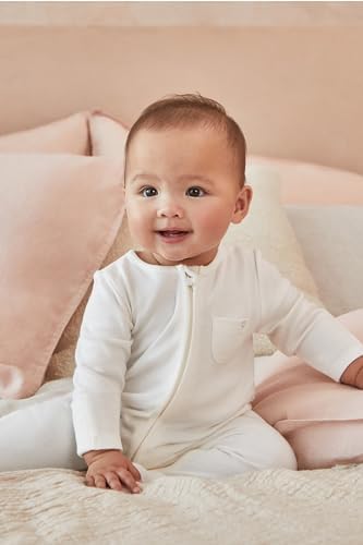 MORI Baby Unisex Pajamas Sleepsuit 4-Piece Set with Two-Way Zip