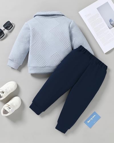 ZOEREA Baby Boy Outfit Long Sleeve Sweatsuit Set Fall Winter Spring