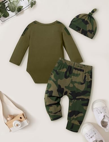 Newborn Baby Boy Camo Set Soft Trendy Perfect for All Seasons