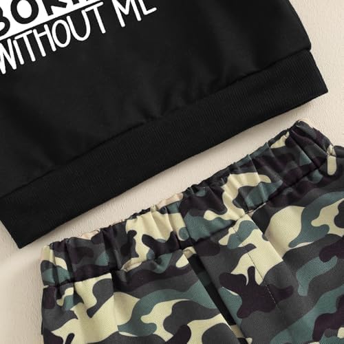 WDeHow Toddler Kids Baby Boy Fall Outfits - Trendy Fall Camouflage Sweater Set