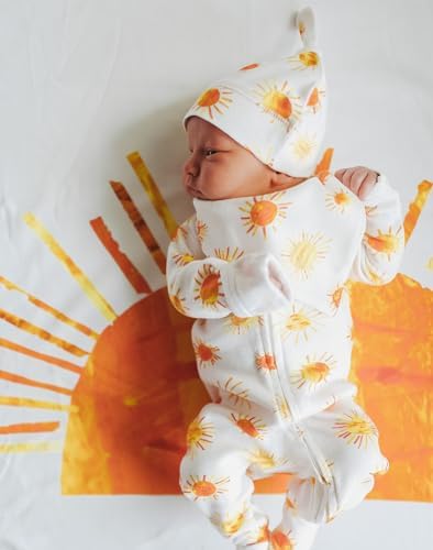 Organic 2-Way Zipper footiebrUnique DesignbrFor BabybrSoft SafebrPerfect Gift