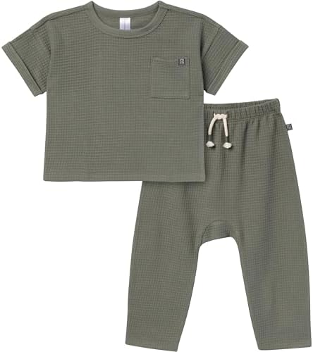Modern Moments Honey Comb Baby Boys Knit Set
