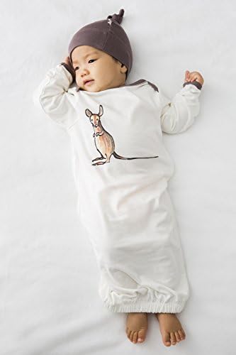 Babysoy Jane Goodall Animal Long Sleeve Newborn Gown