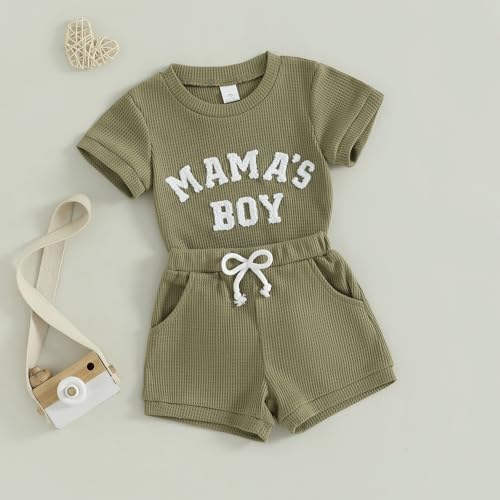 MERSARIPHY Newborn Baby Boy Summer Clothes Mamas Romper Shorts Set