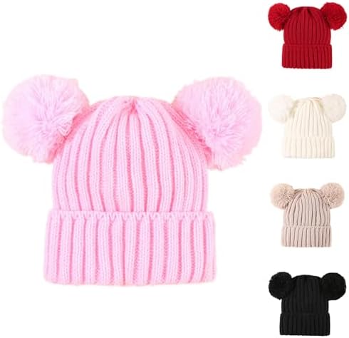 Warm Faux-Trim Winter Cap for Babies and Kids