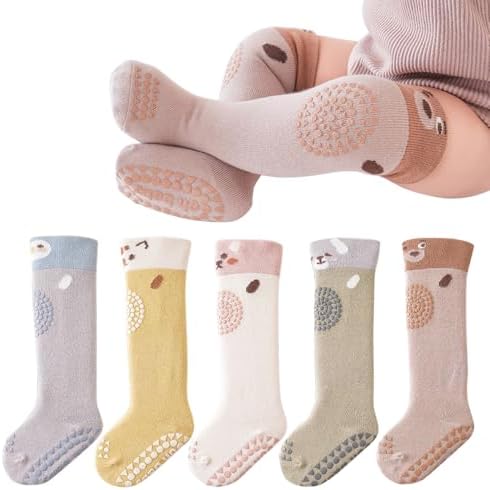 Non-Slip Knee-High Socks for Toddlers