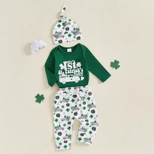 St Patricks Day Newborn Boys Outfit Set