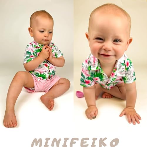 MINIFEIKO Baby Boy Hawaiian Outfit - Perfect for Summer