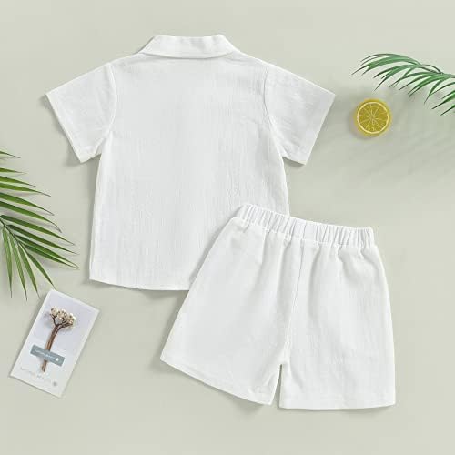 Hoanselay Baby Boy Cotton Linen Set