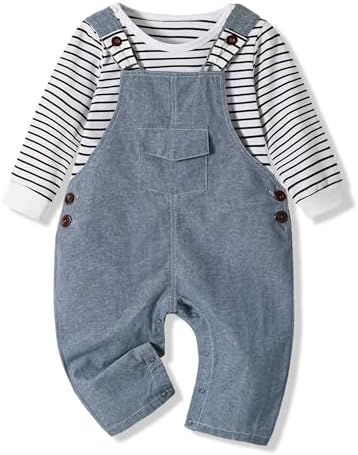 Dinosaurs Romper Overalls Set for Baby Boys