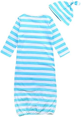 3 Piece Set for Newborn Boys Gown Blanket and Hat