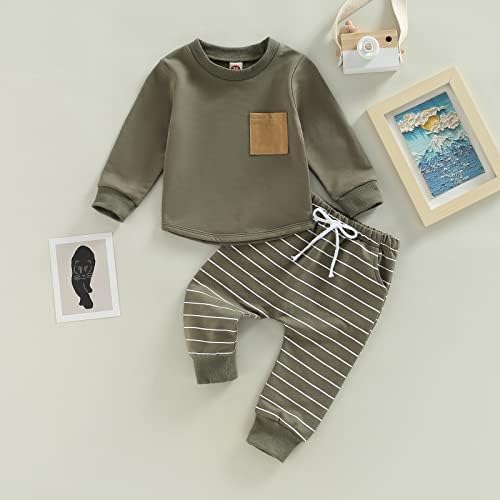 CIYCUIT Toddler Boys Winter Fashion Sweater Pants Set