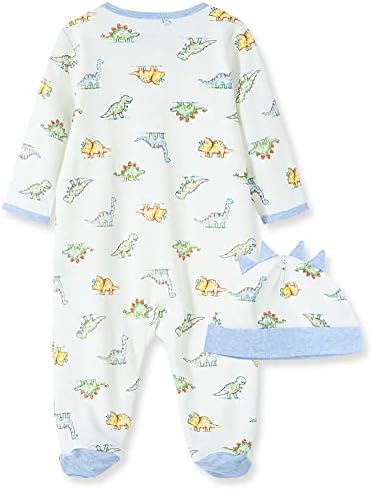 Little Me Footie Pajamas for Babies with Hat Keychain