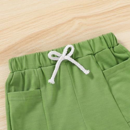 YOUNGER TREE dinosaurDOTM Toddler Boys Summer Set