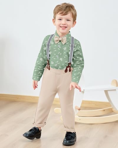 Perfect for Weddings Formal Toddler Suits with suspenders and bow ties