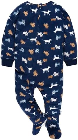 Gerber Baby Boys Flame Resistant Fleece Footed Pajamas 2-pack