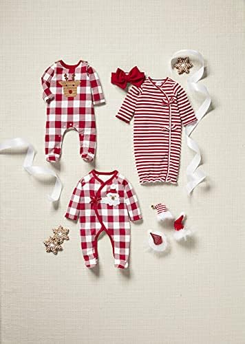 Mud Pie Baby-Boys Reindeer Check Crochet Sleepy