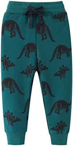 Dinosaur Pattern Cotton Boys Drawstring sweatpants
