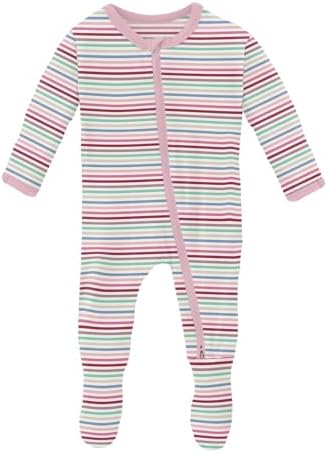 KicKee Print Footie with Zipper for Baby