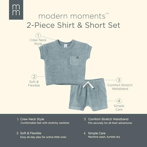 Modern Moments by Gerber Baby Boys 2-Piece Terry Set