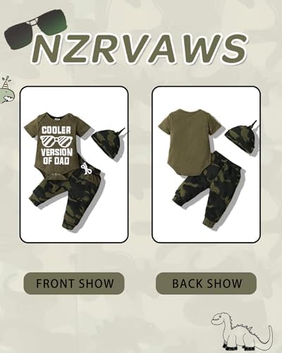 NZRVAWS Newborn Baby Boy Clothes Outfits - Unique Letter Print Romper Pants Set