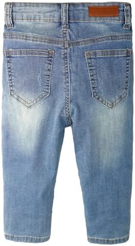 Little Kids Casual Elastic Jeans Ripped Denim for Boys