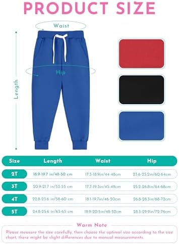 Resinta 3-Piece Toddler Boys Active Joggers