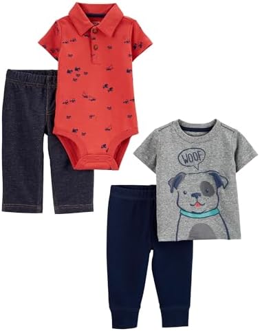 4-Piece Baby Boys Bodysuit Set for Boys
