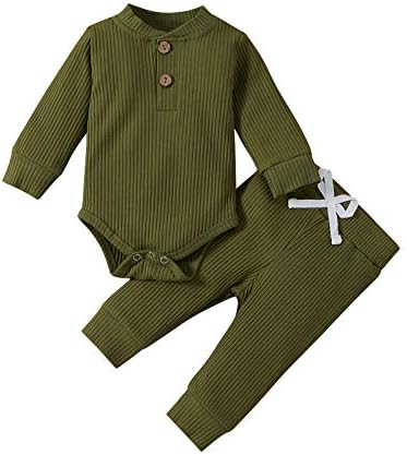 Warm Soft Cotton Romper Pants Set for Baby