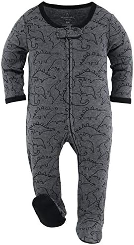 Peanutshell Camo Dinosaur Footed Sleepers for Boys