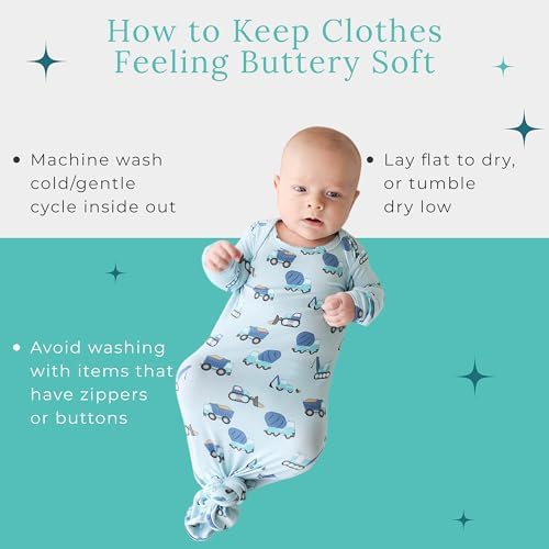 Posh Peanut Newborn Knotted Gowns 0-3 Months