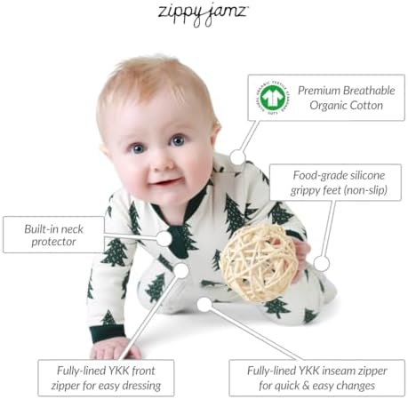 ZippyJamz - Zipper Organic Sleepers -utral zy
