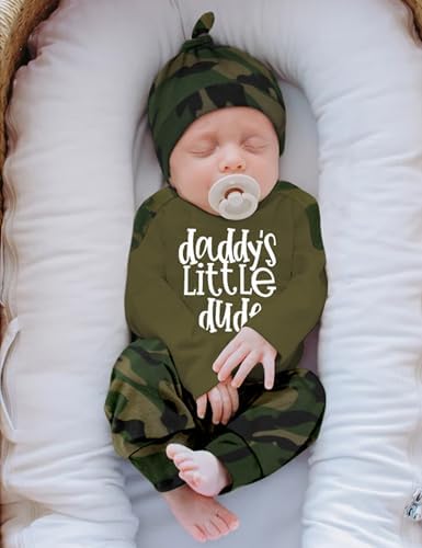 Newborn Baby Boy Camo Set Soft Trendy Perfect for All Seasons