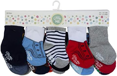 Little Me Baby Boys Shoelaces 0-24 Months