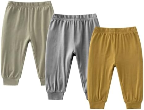 3PCS Baby Bloomers Pants for Toddler Summer Soft Basic Solid