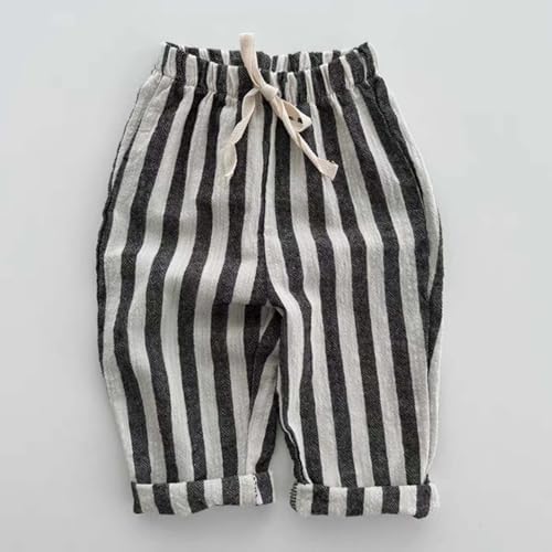 Striped Pull-on Jogger Harem Pants