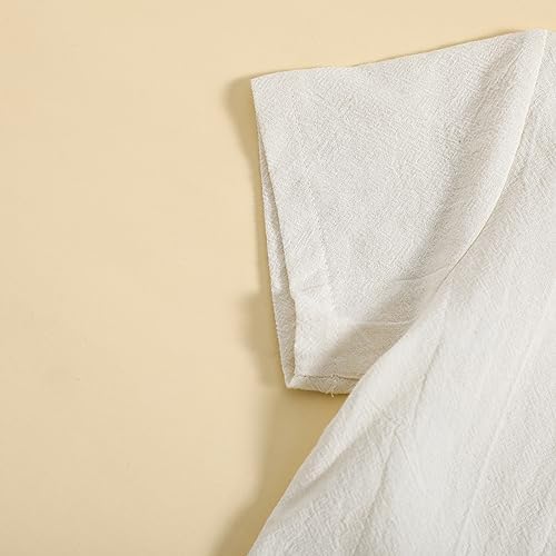 Kutersbabi Toddler Boys Button-Down Linen Outfit