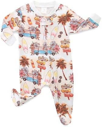 Bibimom Organic Cotton Footies Onesie for Baby Soft Secure and Durable