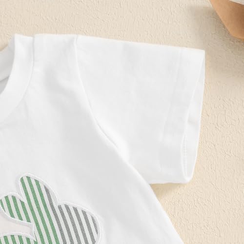 Lamuusaa Cute Toddler Easter Outfit T-Shirt Shorts Set