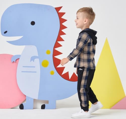 Cool Plaid Toddler Boys Outfit Set