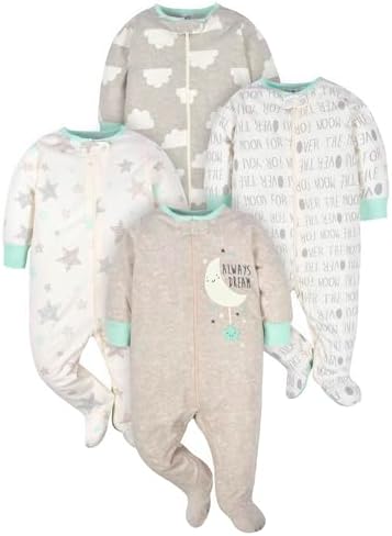 Four gerber footies for growing boys